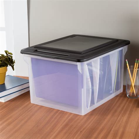 sterilite stackable file box